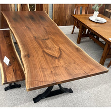 Load image into Gallery viewer, 44X110 LIVE EDGE BOOKMATCH SLAB - HANDCRAFTED BY AMISH ARTISANS
