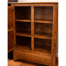 Load image into Gallery viewer, Amish-Made Pie Safe – Black &amp; Wood Finish
