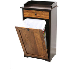 Load image into Gallery viewer, AMMISH MISSION DRY SINK WOOD TRASH BIN
