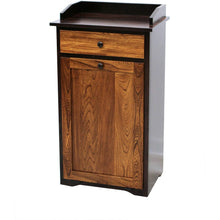 Load image into Gallery viewer, AMMISH MISSION DRY SINK WOOD TRASH BIN
