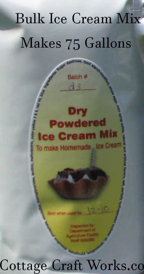 DRY POWDERED MIX BULK- ONE CASE MAKES 75 GALLONS